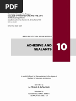 10 Adhesive and Sealants