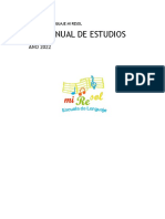 Plan de Estudio 2022 Escuela de Lenguaje Mi Resol PDF