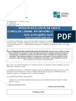 Mission Exclusive de Vente 2021