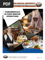 Fundamentals in Food Service Operations 2020 - 2021 PDF