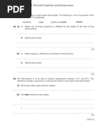 Unit 2.2 Thermal Properties and Temperature