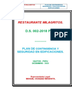 Plan Restaurante Milagritos