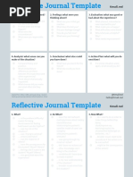 Reflective Practice Templates PDF