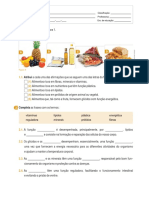 Ficha Avaliação Nutrientes e Alimentação