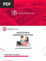 Clase 3 Adolescencia Desarrollo Afectivo PDF