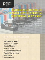 Emerging Trends in Sensor Application in Industrial Scenario