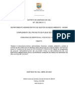 Proyecto de Pliego de Condiciones - Interventoria Corazon de Pance PDF