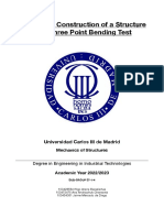 Design and Construction of A Structure For A Three Point Bending Test