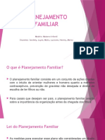 PLANEJAMENTO FAMILIAR (Slide)