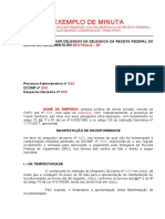 Modelo Manifestação de Inconformidade - Proc Adm Trib