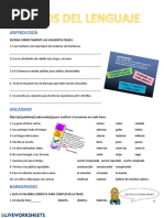 Anfibología: Elija La(s) Palabra(s) Adecuada(s) para Sustituir Al Arcaísmo en Cada Frase