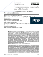 Alfabetização - Filosofia Da Linguagem - Artigo