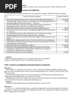 Tutorial - 1 - 2 - (06.10.2022, 13.10.22) TOPIC: Basic Cost Terms and Concepts, Cost Classification Ex. 1