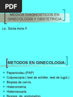 Medios Auxiliares de Diagnostico en Ginecologia y Obstetrici