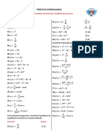 Práctica Domiciliaría. Derivadas