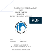 RPP Tahfidz Kelas 5 22-23