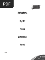 Physics Paper 3 TZ2 SL Markscheme PDF