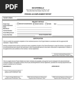 Annex B. Periodic Accomplishment Report