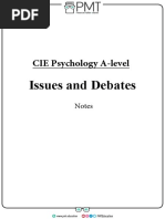 Debates Notes Psychology CIE