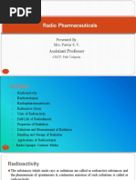 Unit 5 Radiopharmaceuticals For B. Pharm First Year Students