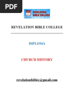 Diploma - Church History Module