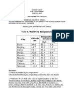 Climate Grade 9 Activity