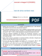 Aula 09 - Funções Reais de Várias Variáveis Reais