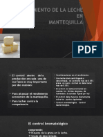 Exposicion Del Rendimiento de La Mantequilla