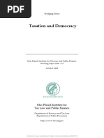 Taxation and Democracy - Schon