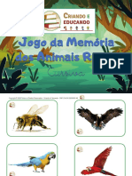 Jogo Da Memória Dos Animais Reais Cursiva