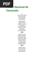 Himno Nacional de Venezuela