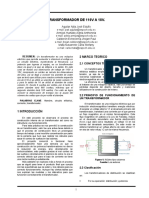 Transformador de 110V A 18V