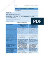 Plantilla para Elaborar Una Reseña Crítica Comparativa