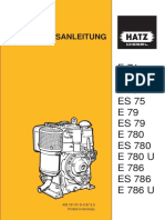 Hatz E ES79 Betriebsanleitung