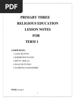 P3 Religious Education Term 1 Notes