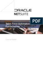 Sales Force Automation Fundamentals - Student Guide PDF