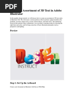 Create An Assortment of 3D Text in Adobe Illustrator PDF