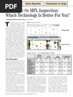 Ultrasonic or MFL Inspection