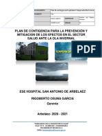 Plan de Contingencia Ola Invernal Noviembre de 2020 1 PDF