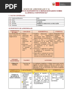 Sesión de Aprendizaje N°01 - 5to Grado