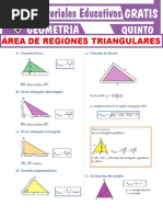 Área de Regiones Triangulares para Quinto Grado de Secundaria PDF