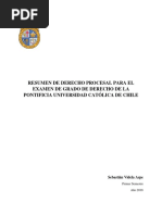 RESUMEN DERECHO PROCESAL EXAMEN DE GRADO. - Sebastián Videlapdf PDF