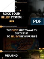 Day 3 - Rock Solid Belief System