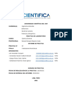 Informe 4 Quimica