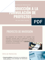 Introducción A Proyectos de Inversión