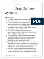 Novel Drug Delivery Systems