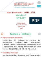 Module - 2 BJT Basic Electronics PDF