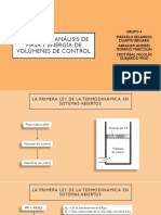 Analisis de Masa y Energia de Volumenes de Control