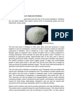 Acids in Fertilisers