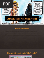 Absolutism vs. Relativism